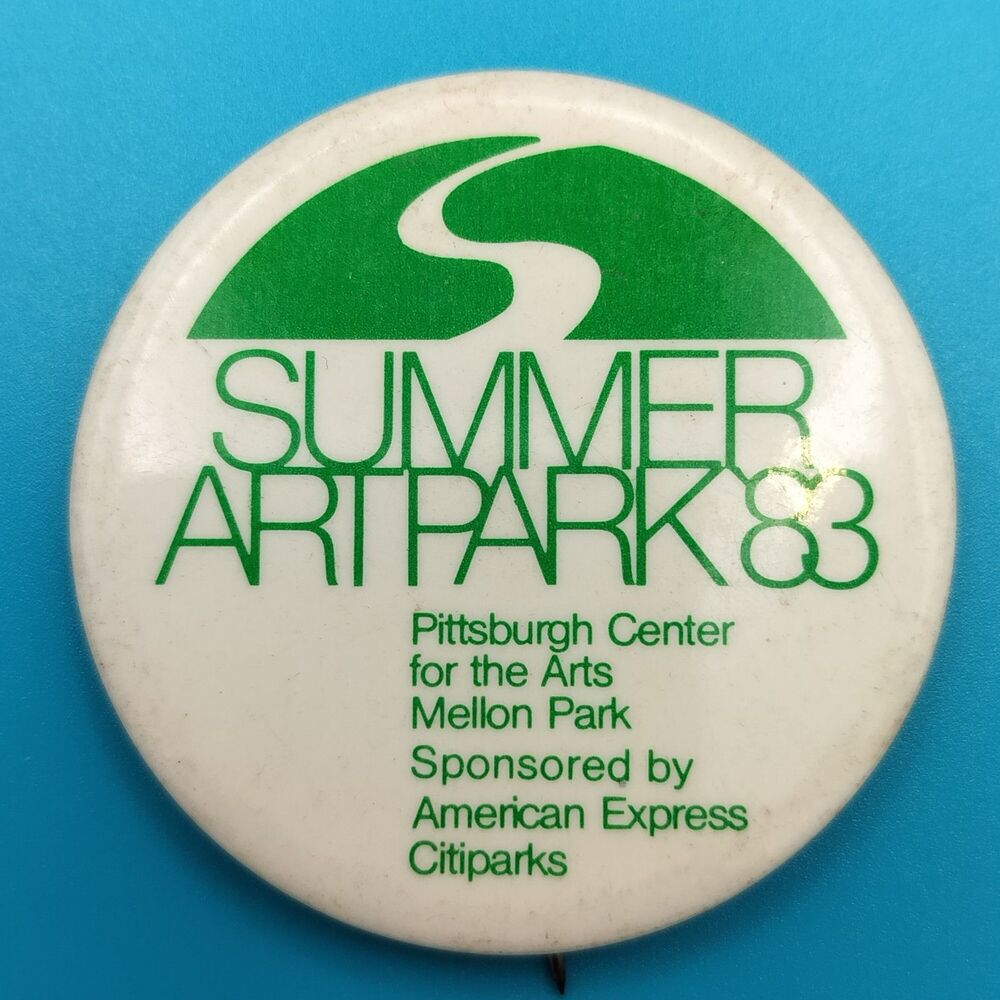 Summer Artpark Vintage Pin Button Pinback 1983 Art Fair Pittsburgh Mellon Park